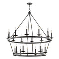 Load image into Gallery viewer, Allendale Small Two Tier Chandelier - Aged Old Bronze Finish
