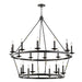 Allendale Small Two Tier Chandelier - Aged Old Bronze Finish