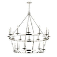 Load image into Gallery viewer, Allendale Medium Two Tier Chandelier - Polished Nickel Finish
