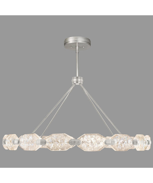 Allison Paladino 49" Pendant - Silver Leaf