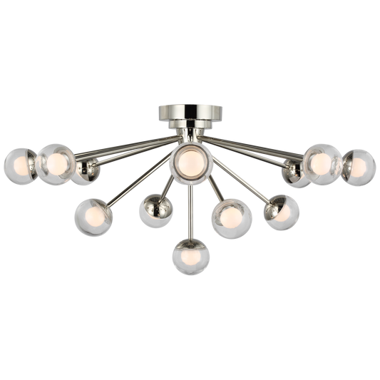 Alloway 30" Flush Mount - Polished Nickel Finish