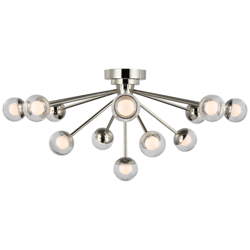 Alloway 30" Flush Mount - Polished Nickel Finish