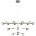 Load image into Gallery viewer, Alloway Large Chandelier - Polished Nickel Finish
