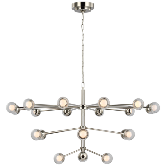 Alloway Large Chandelier - Polished Nickel Finish