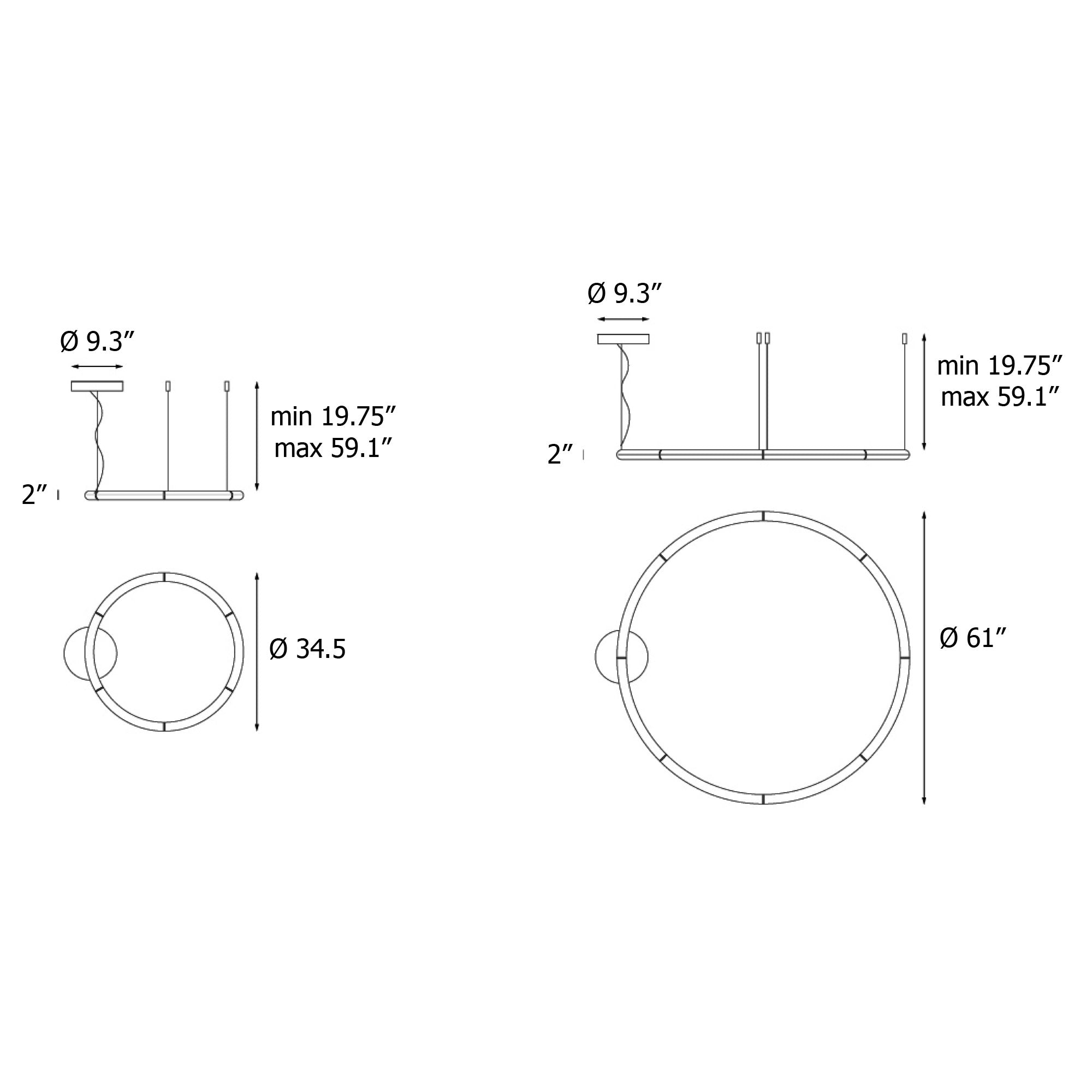 Alphabet of Light LED Chandelier - Diagram