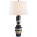 Load image into Gallery viewer, Alta Table Lamp - Sand & Black Wide Stripe
