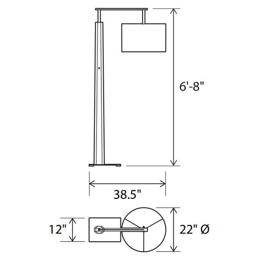 Altus LED Floor Lamp - Diagram