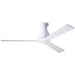Altus Flush Ceiling Fan 42" - Gloss White (No Light)
