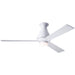 Altus Flush Ceiling Fan 42" - Gloss White (LED Light)