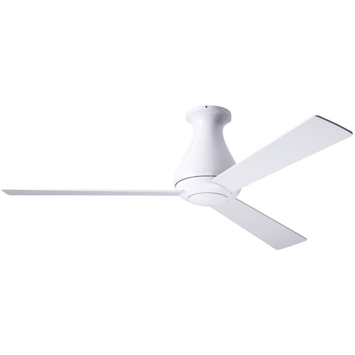 Altus Flush Ceiling Fan 52" - Gloss White (No Light)