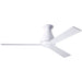 Altus Flush Ceiling Fan 52" - Gloss White (No Light)