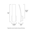 Load image into Gallery viewer, Alumilux AL E41307 LED Wall Sconce - Diagram
