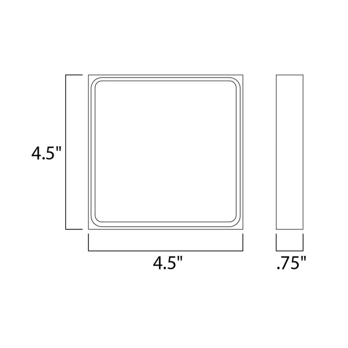 Alumilux AL LED Outdoor Wall Sconce E41329 - Diagram
