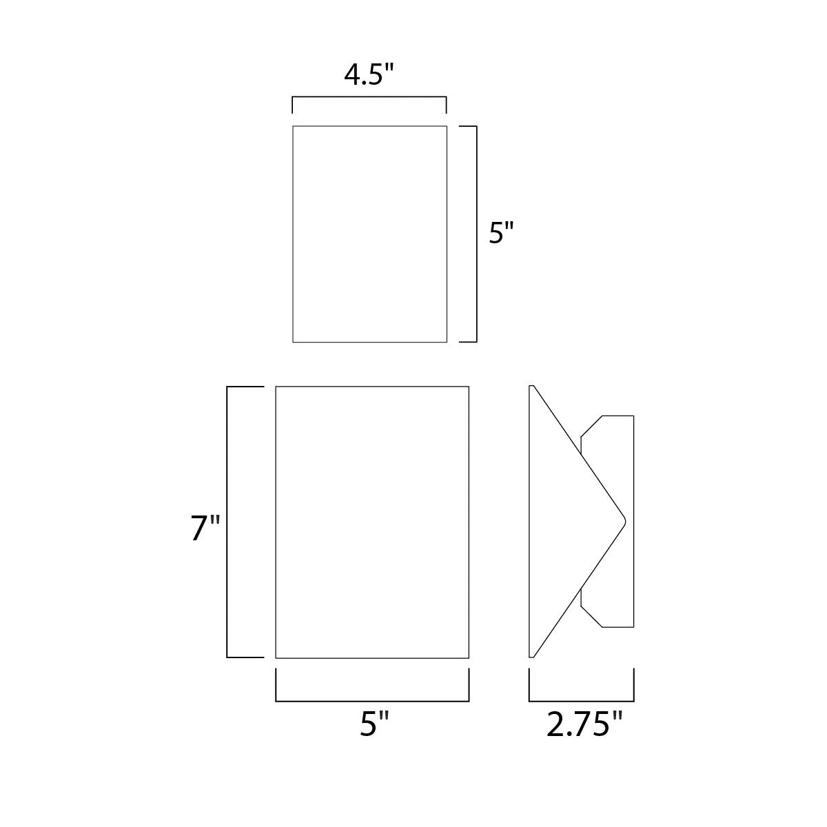 Alumilux AL LED Outdoor Wall Sconce E41333 - Diagram