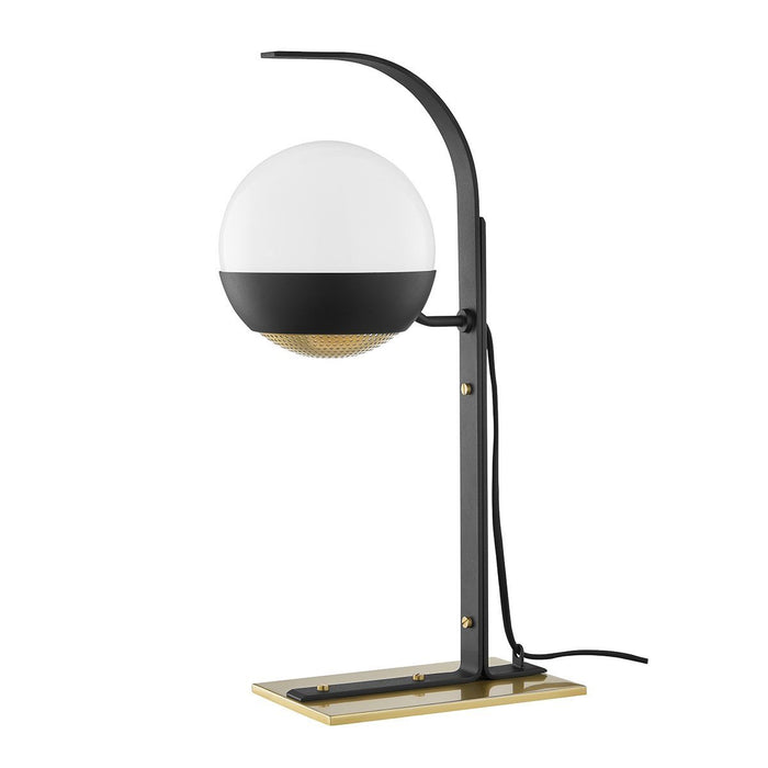 Aly Table Lamp - Black and Aged Brass Finish