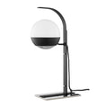 Load image into Gallery viewer, Aly Table Lamp - Black and Polished Nickel Finish
