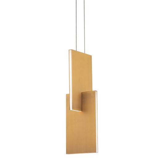 Amari LED Pendant - Aged Brass Finish