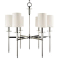 Load image into Gallery viewer, Amherst 6-Light Chandelier - Polished Nickel Finish
