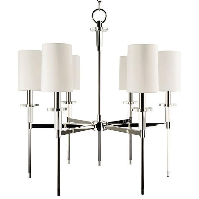 Amherst 6-Light Chandelier - Polished Nickel Finish