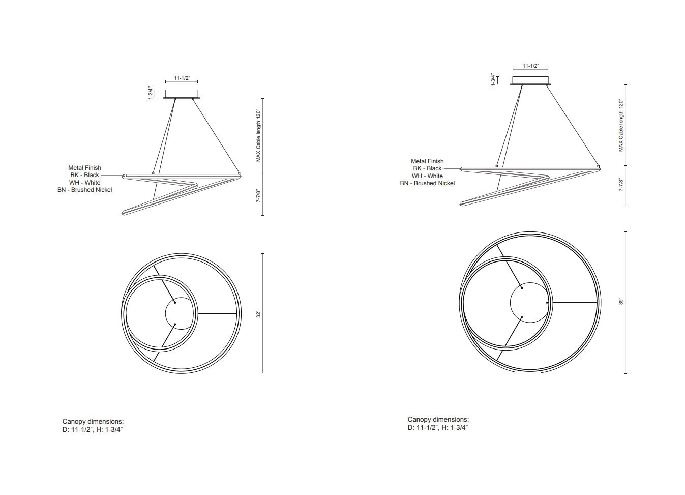 Ampersand Chandelier - Diagram