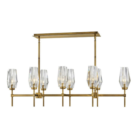 Ana Linear Suspension - Heritage Brass Finish