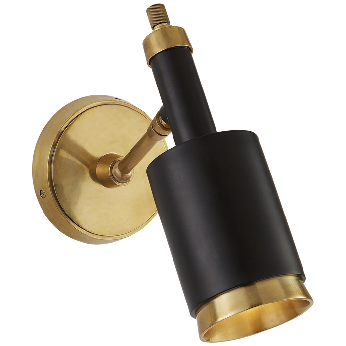 Anders Small Articulating Wall Light - Antique Brass/Black