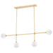 Andrews Linear Suspension - Aged Brass