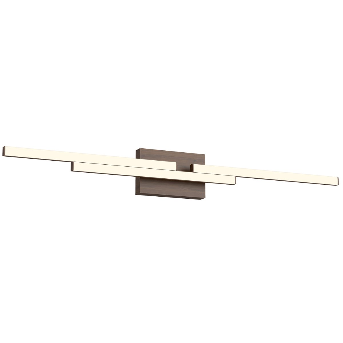 Anello Large Minor LED Bath Bar - Walnut Finish