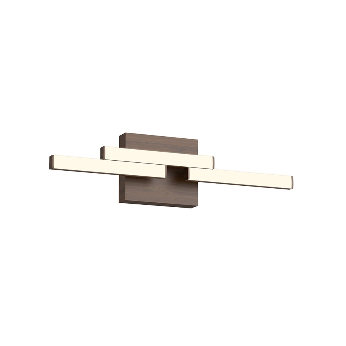 Anello Small Minor LED Bath Bar - Walnut Finish