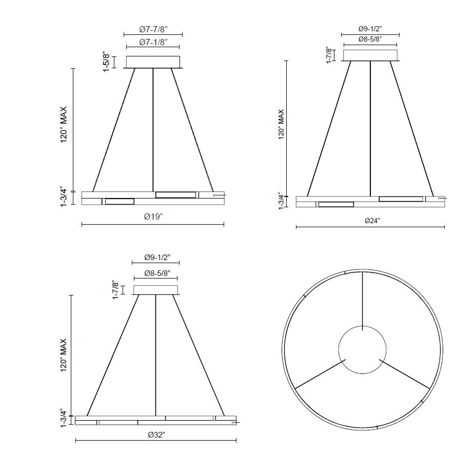 Anello Minor LED Chandelier