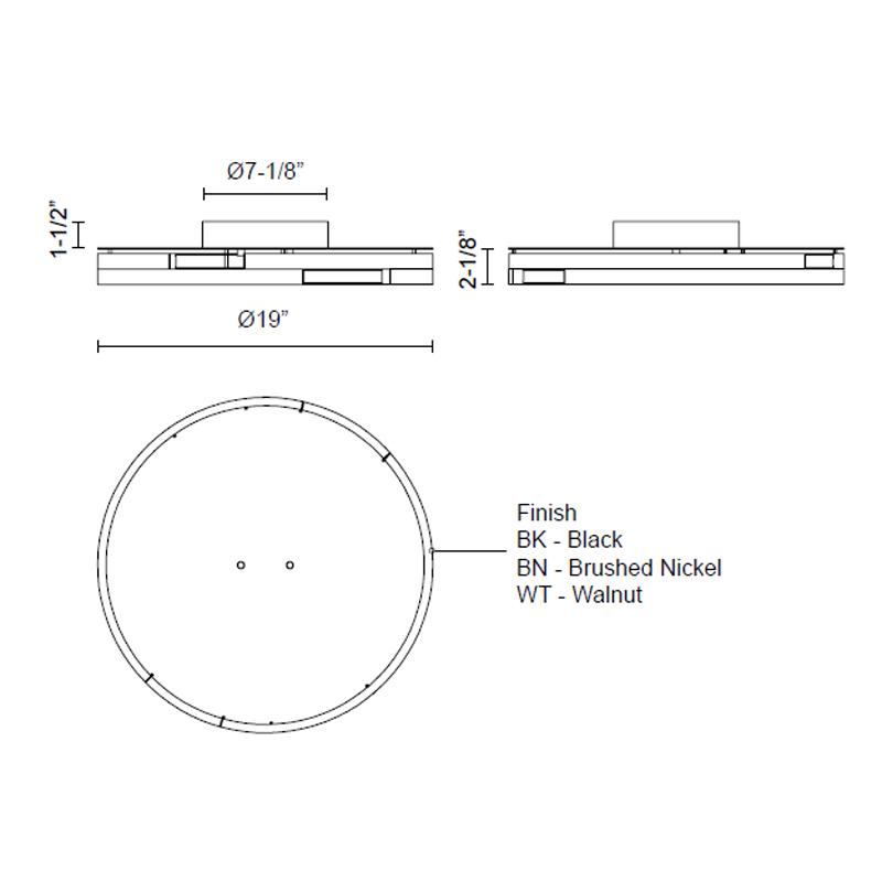 Anello Minor LED Flushmount