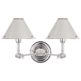 Load image into Gallery viewer, Anette Double Sconce - Polished Nickel Finish
