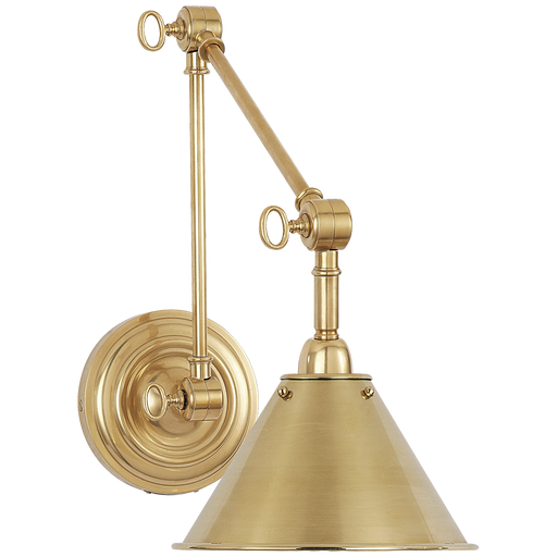 Anette Library Light - Natural Brass Finish