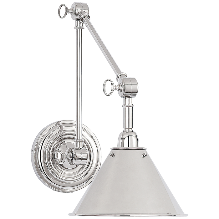 Anette Library Light - Polished Nickel Finish