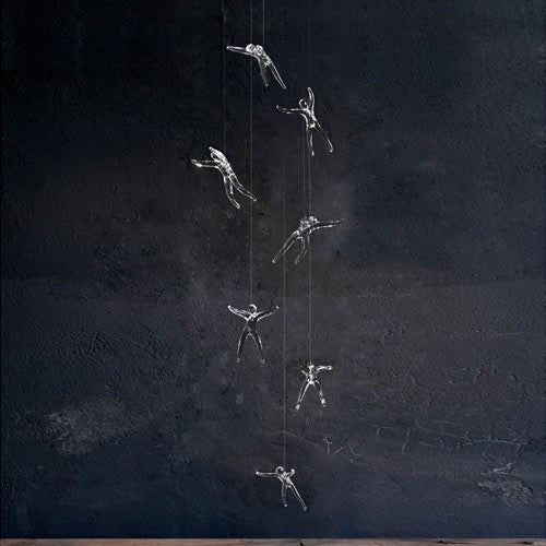 Angel Falls 1 Light Suspension - 7 Crystal Angels