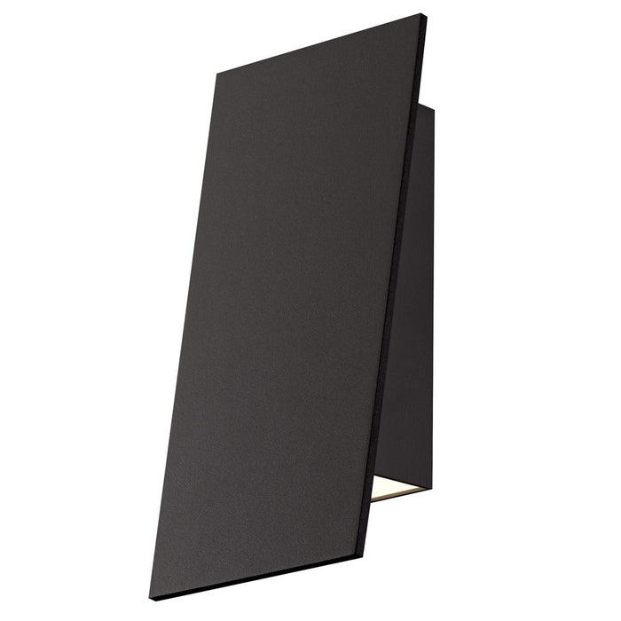 Angled Plane Narrow Downlight Outdoor LED Wall Sconce - Bronze