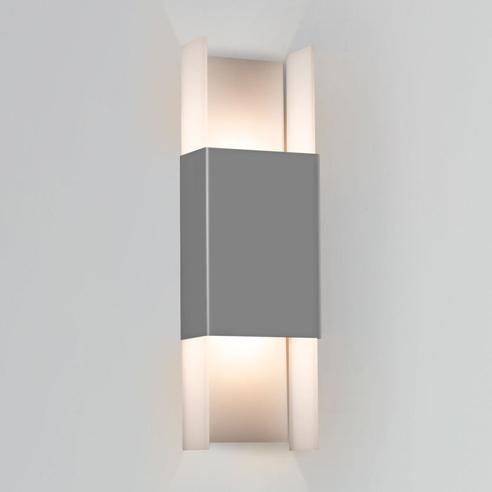 Ansa Outdoor LED Wall Sconce - Matte Gray Finish