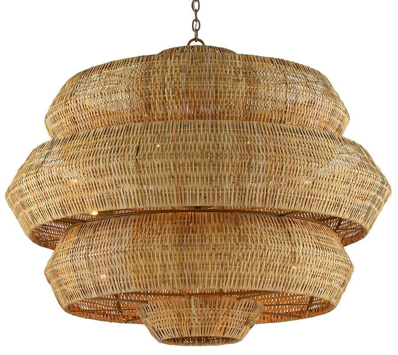 Antibes Chandelier - Natural Finish
