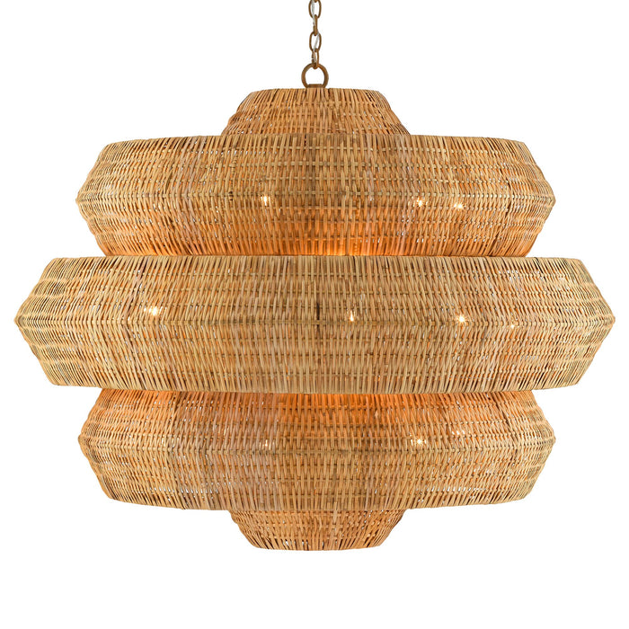Antibes Large Chandelier - Natural Finish