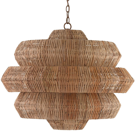 Antibes Medium Chandelier - Natural Finish