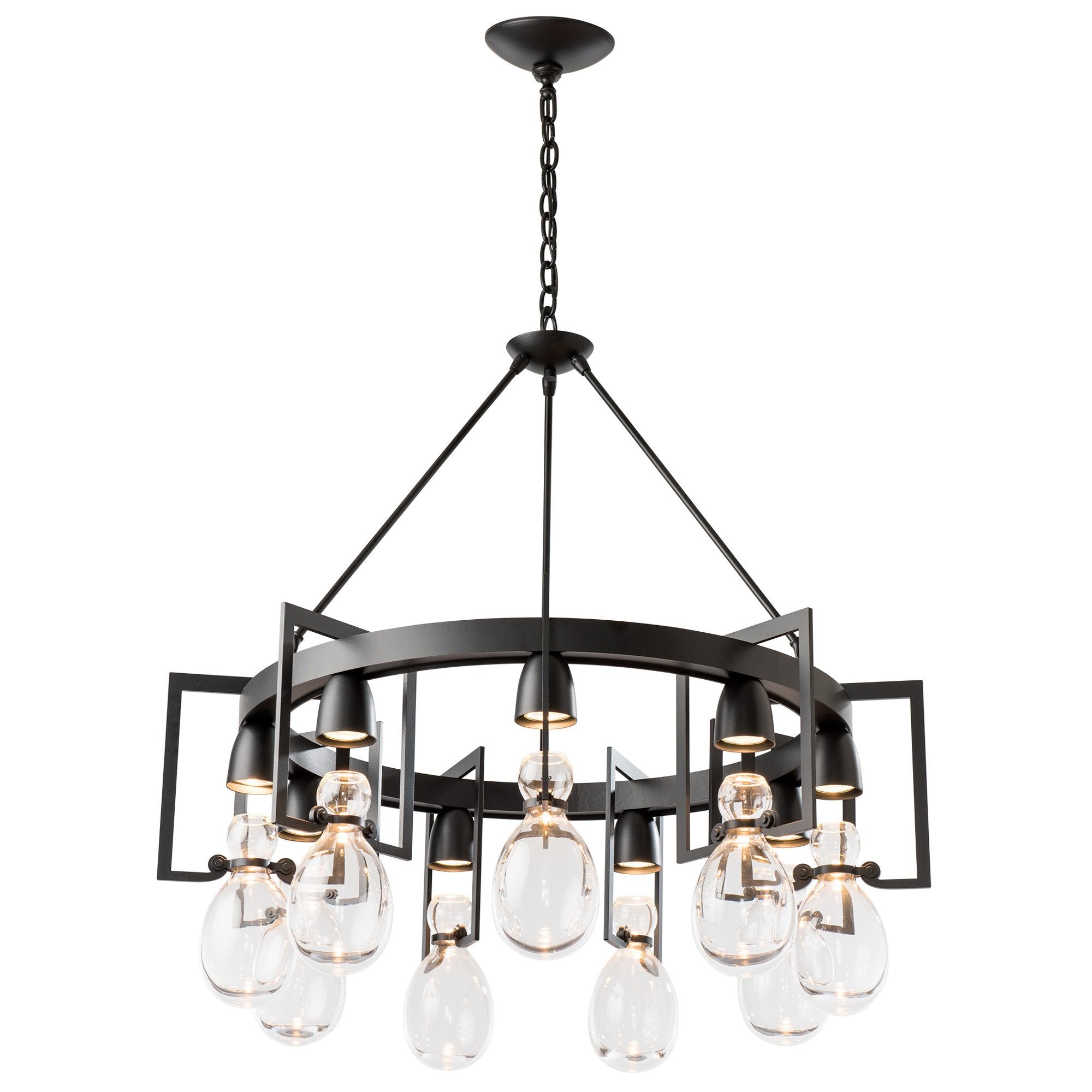 Apothecary Circular Chandelier - Black