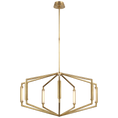 Load image into Gallery viewer, Appareil 40" Low Profile Chandelier - Antique-Burnished Brass Finish
