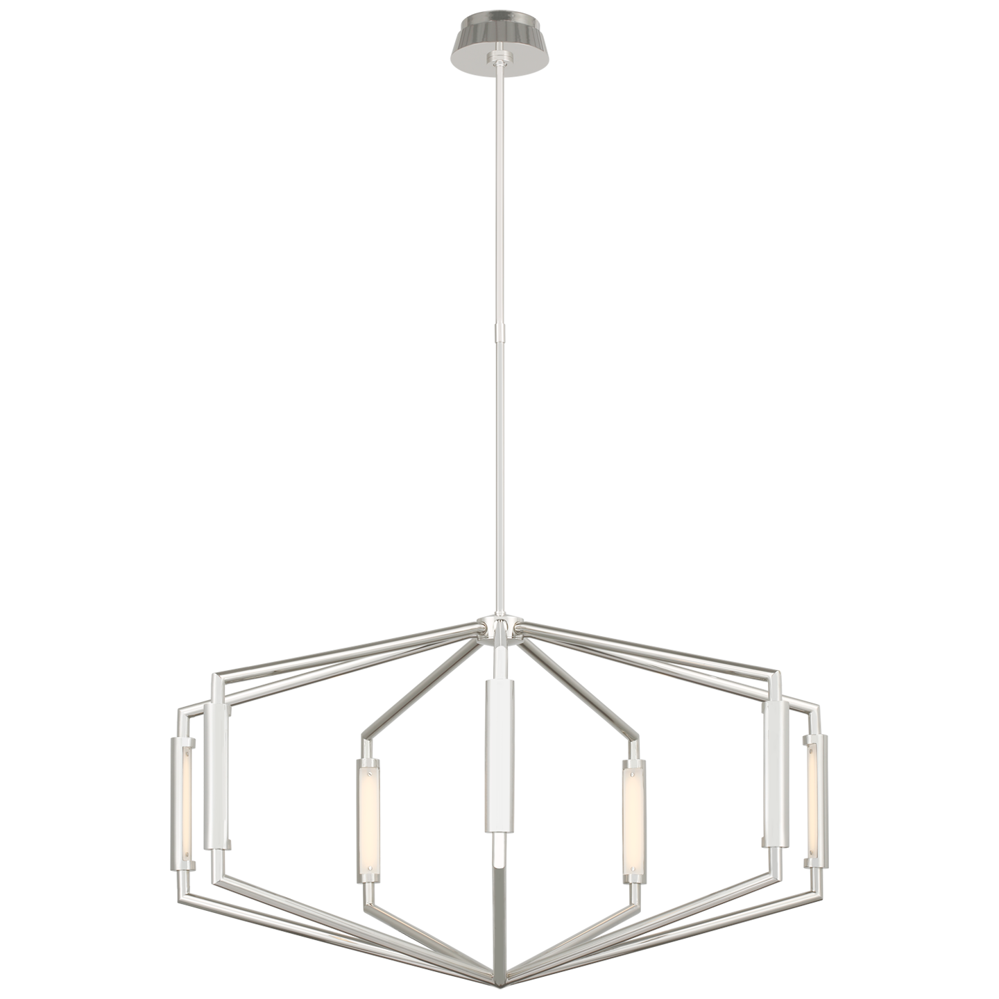 Appareil 40" Low Profile Chandelier - Polished Nickel Finish