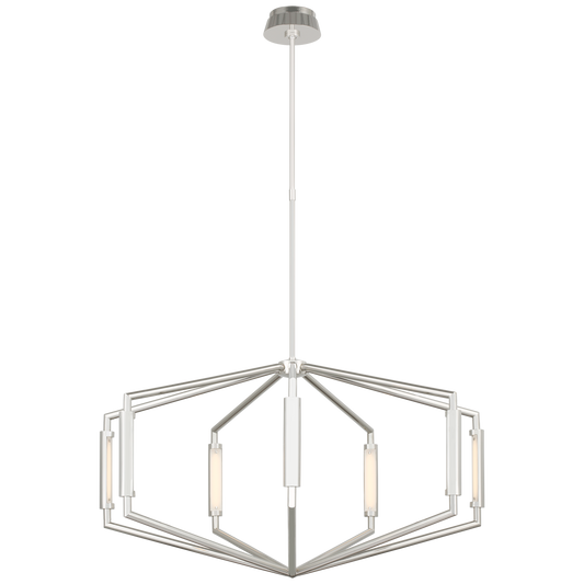 Appareil 40" Low Profile Chandelier - Polished Nickel Finish