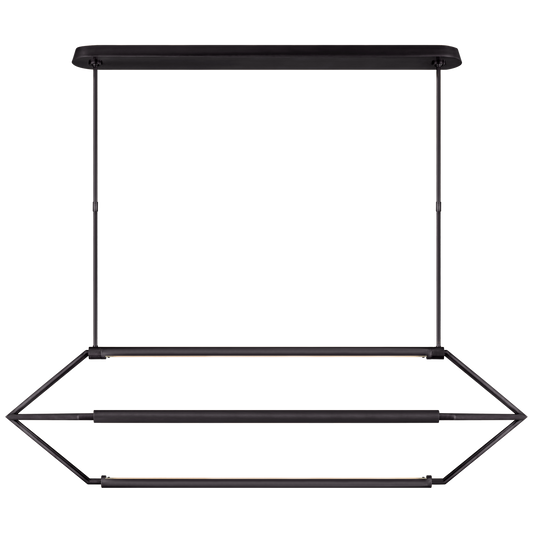 Appareil Large Linear Lantern - Bronze Finish