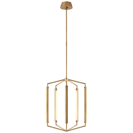 Appareil Medium Lantern - Antique-Burnished Brass Finish