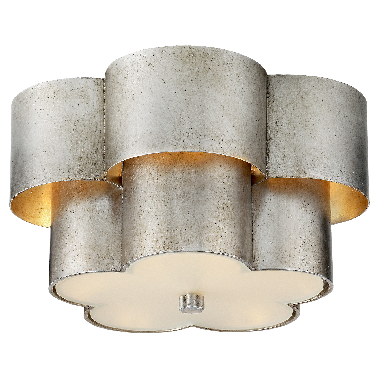 Arabelle Flush Mount - Burnished Silver Leaf Finish