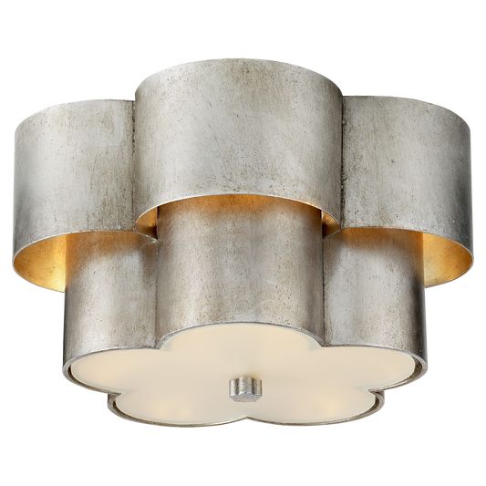 Arabelle Flush Mount - Burnished Silver Leaf Finish