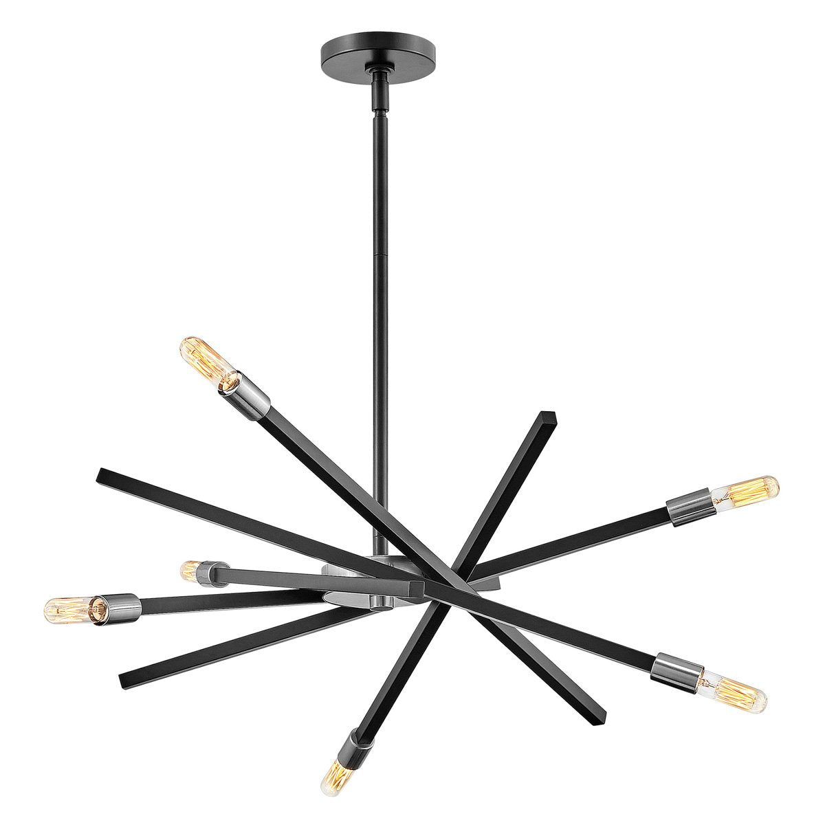 Archer Small Chandelier - Satin Black Finish