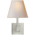 Load image into Gallery viewer, Architectural Wall Sconce - Polished Nickel/Square Shade
